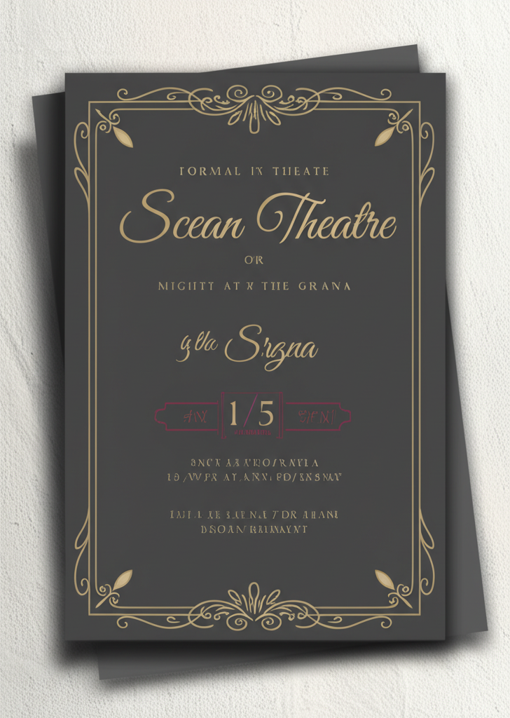Theater Fundraiser Invitation